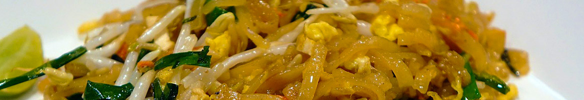 Eating Chinese Thai at Golden Seven Suwanee restaurant in Suwanee, GA.